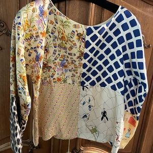 La Prestic Ouiston silk blouse NWT